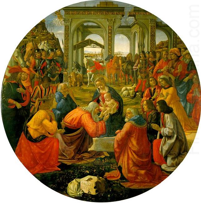 Domenico Ghirlandaio The Adoration of the Magi  aa china oil painting image
